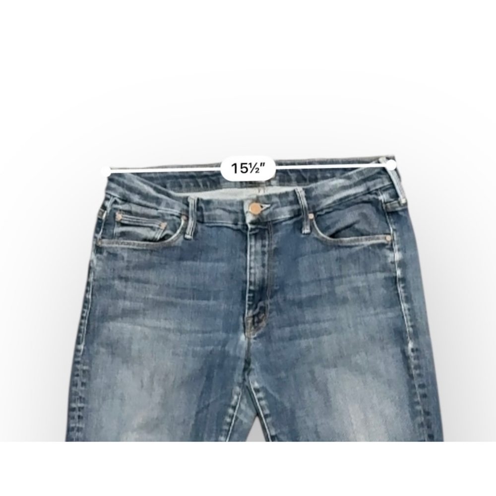 MOTHER Women’s The Looker Ankle Can’t Leave It Alone Wash Cropped Raw Hem 30 - Picture 3 of 12